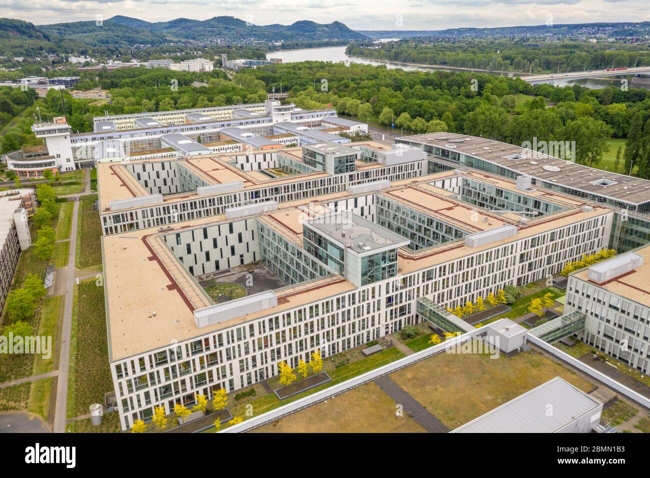 Sede centrale edificio della Telekom Deutschland GmbH Società telefonica cellulare Bonn Germania mai 2020 Foto Stock