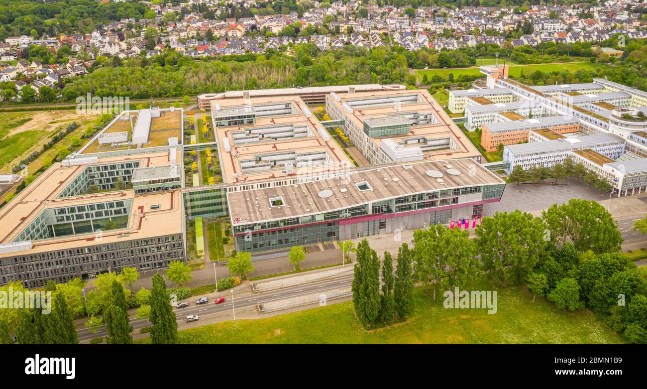 Sede centrale edificio della Telekom Deutschland GmbH Società telefonica cellulare Bonn Germania mai 2020 Foto Stock