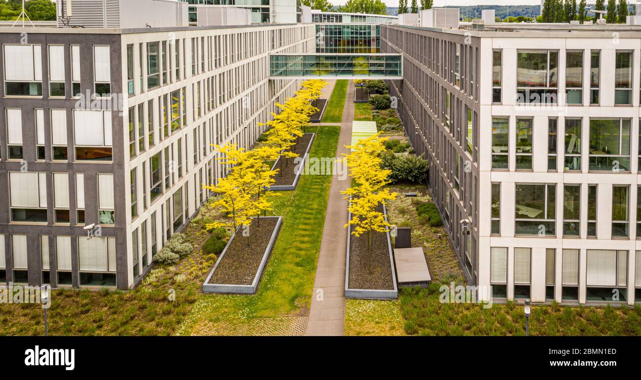 Sede centrale edificio della Telekom Deutschland GmbH Società telefonica cellulare Bonn Germania mai 2020 Foto Stock