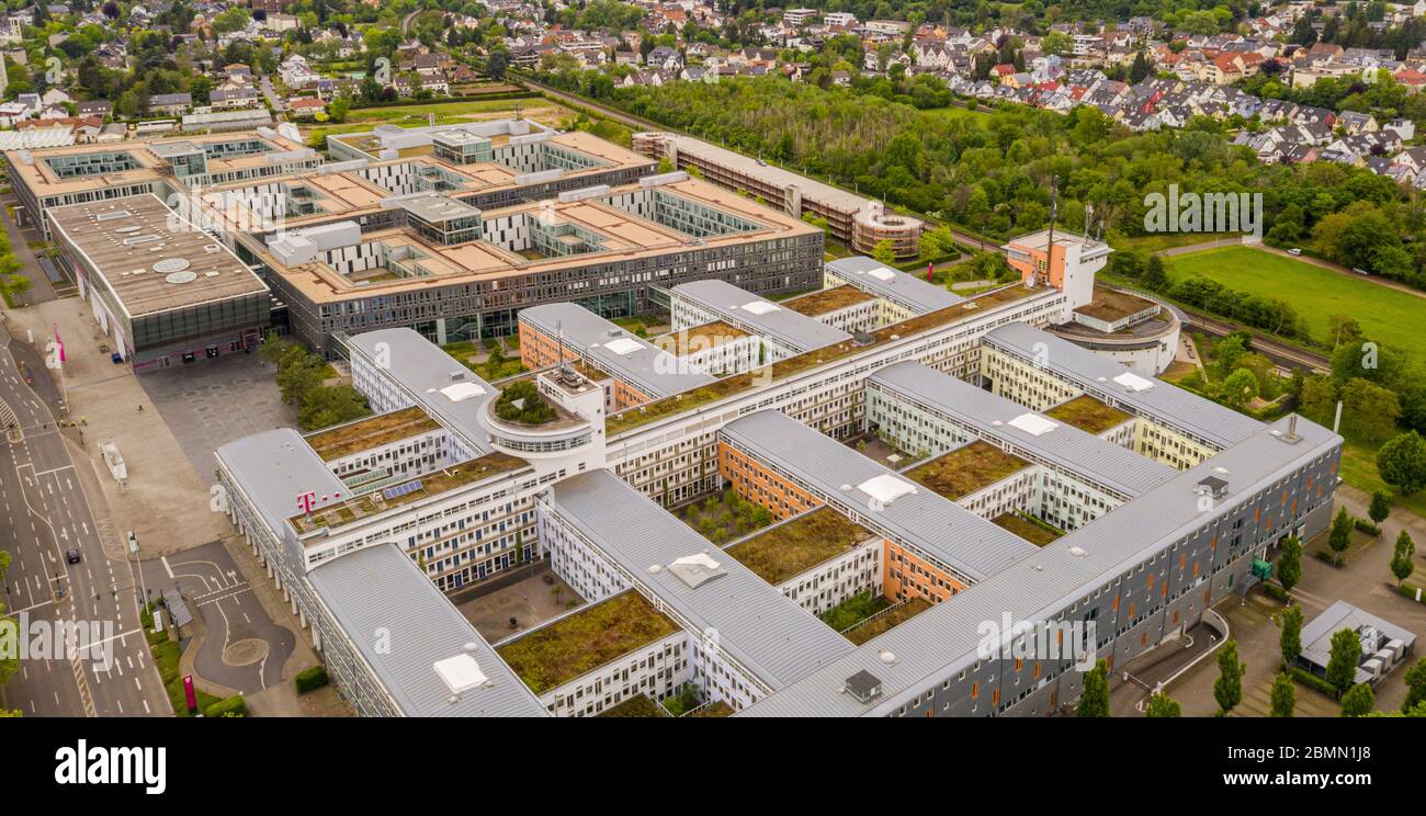 Sede centrale edificio della Telekom Deutschland GmbH Società telefonica cellulare Bonn Germania mai 2020 Foto Stock