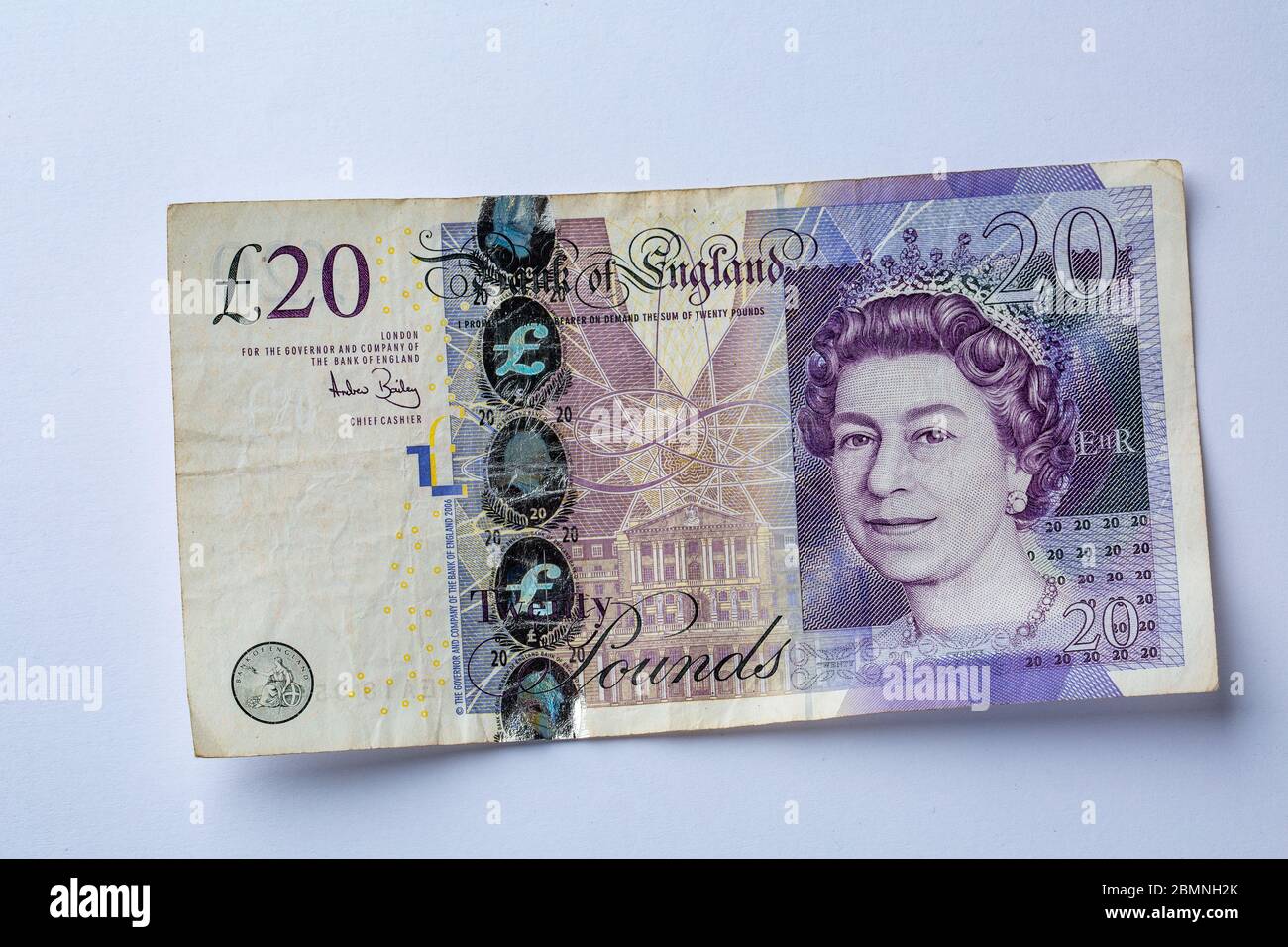 Twenty Pound Nota, £20 Foto Stock