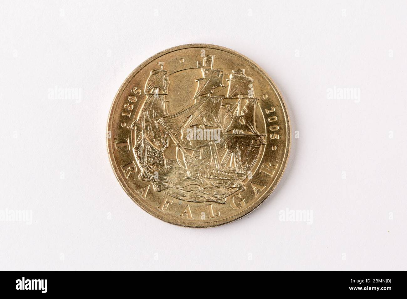 Complementare di Elizabeth II 5 pound coin Foto Stock