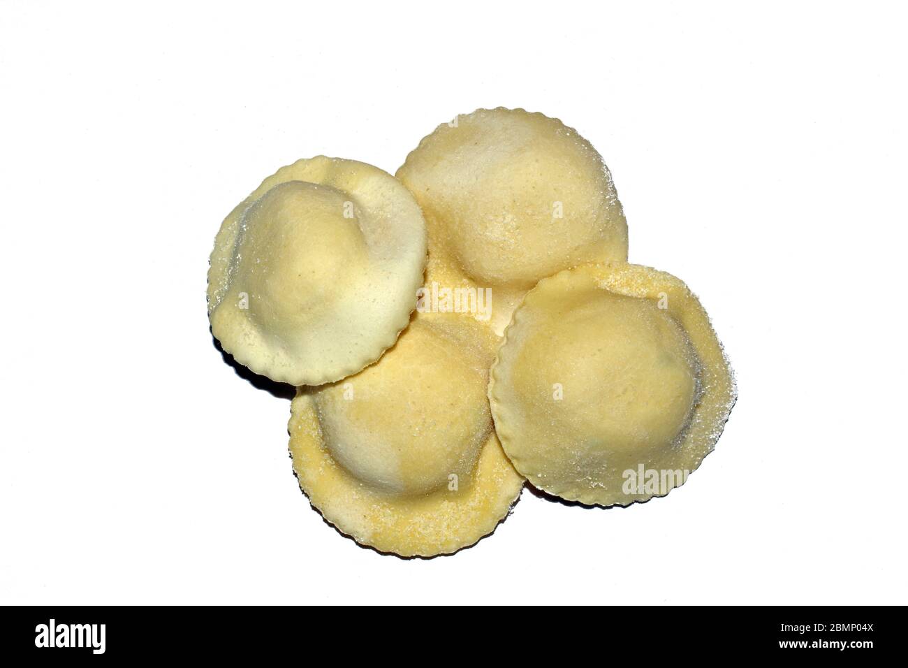 Ravioli tipici sardi con formaggio Foto Stock