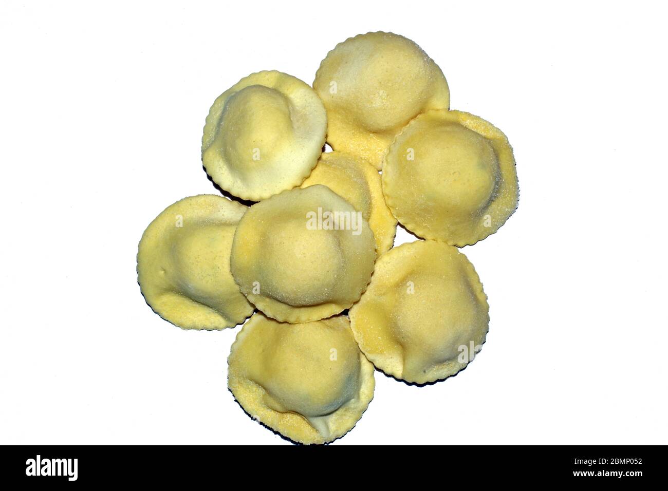 Ravioli tipici sardi con formaggio Foto Stock