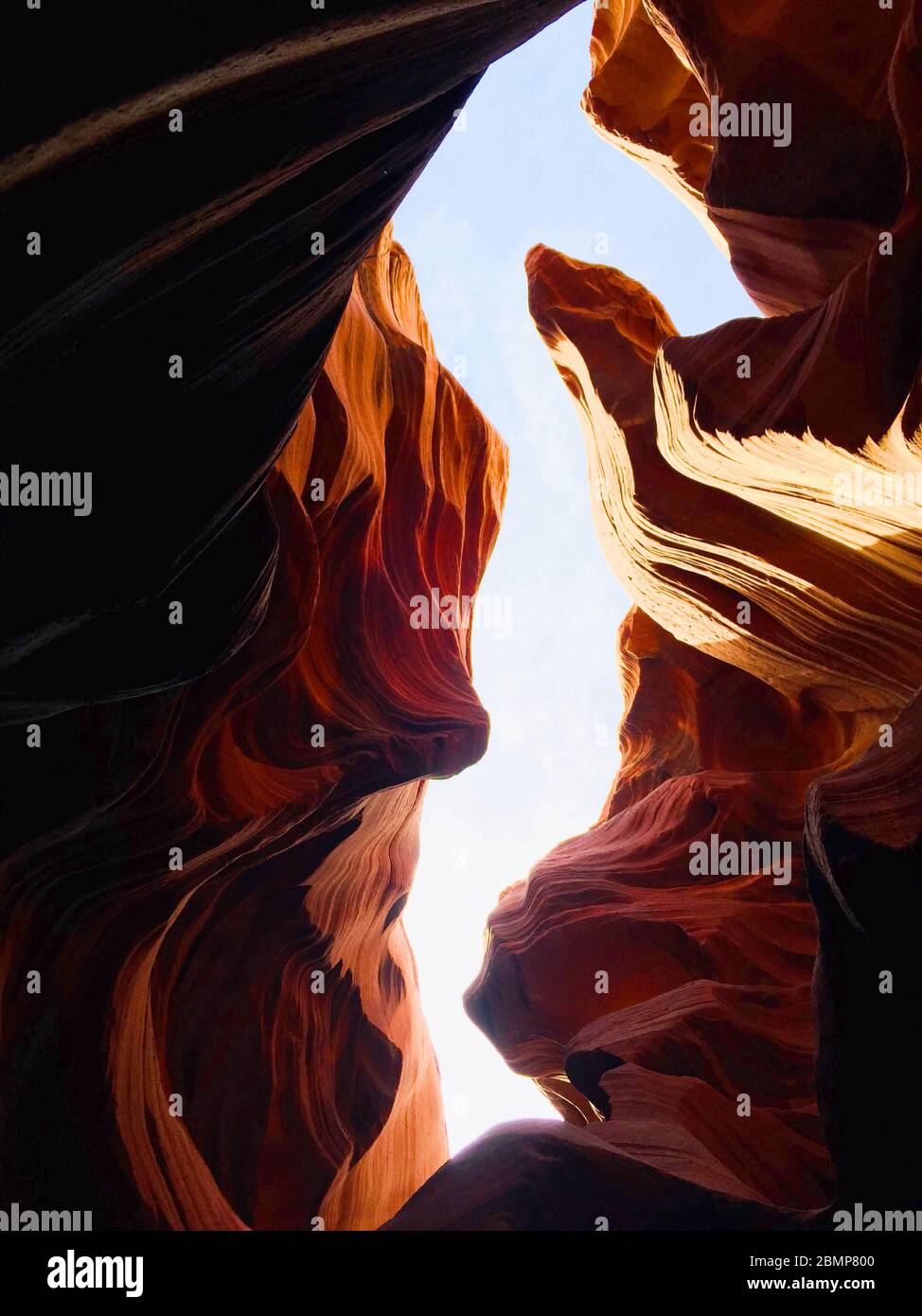 La bellezza paradisiaca dell'Antelope Canyon Foto Stock