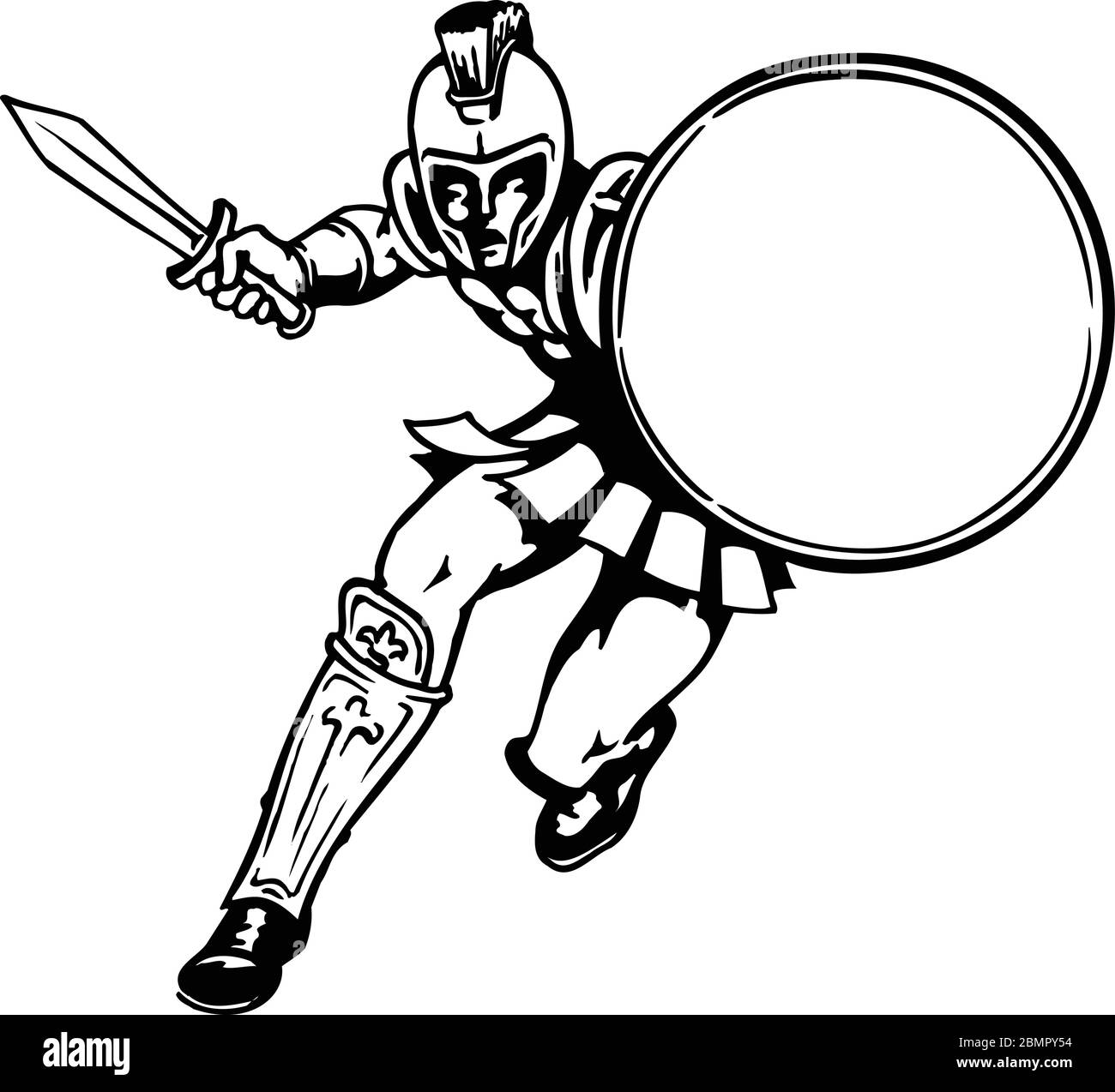 Soldato Romano illustrazione vettoriale Illustrazione Vettoriale