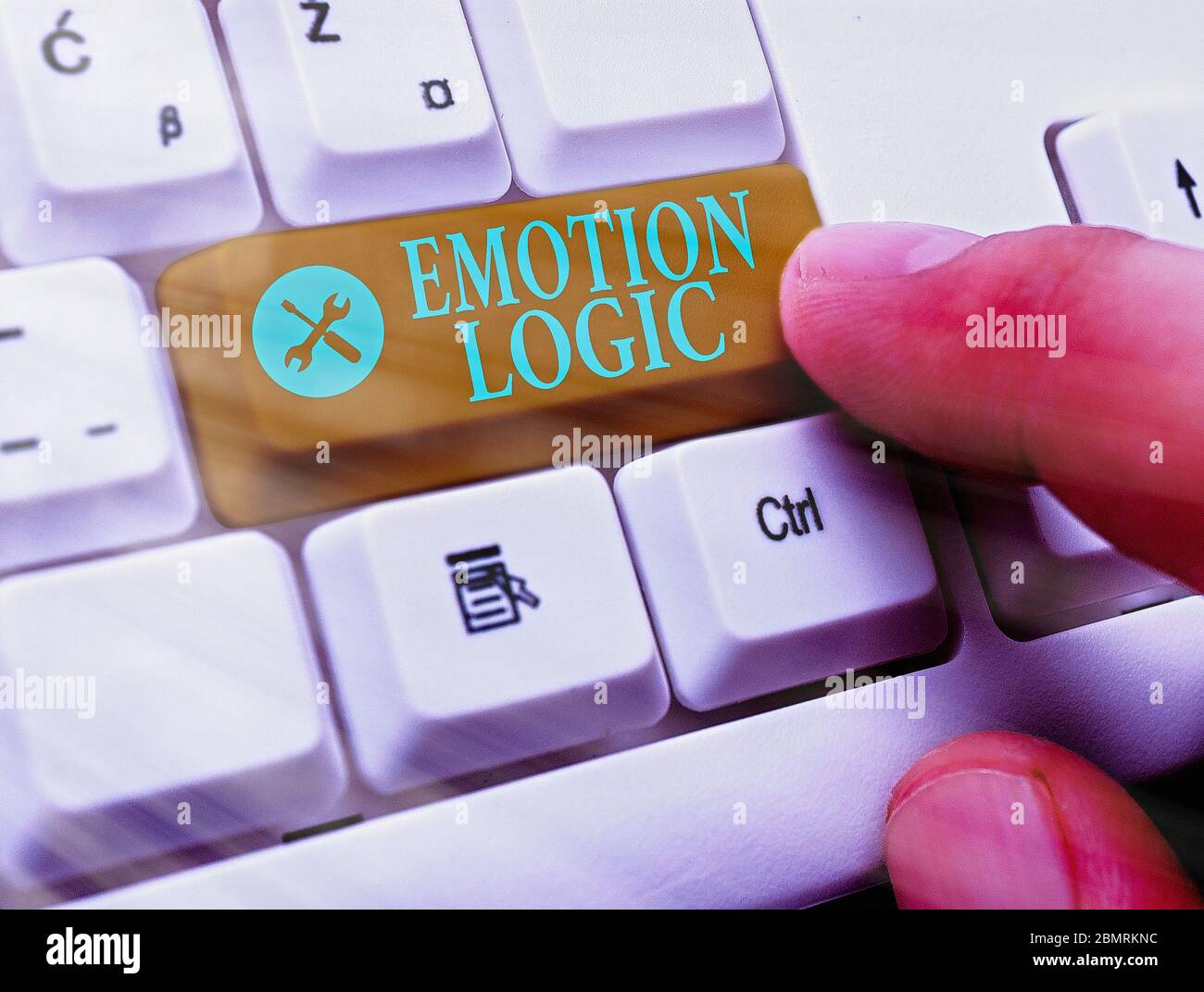 Segno di testo che illustra la logica di emozione. Business photo testo cuore o cervello anima o Intelligence confusione equilibrio uguale Foto Stock