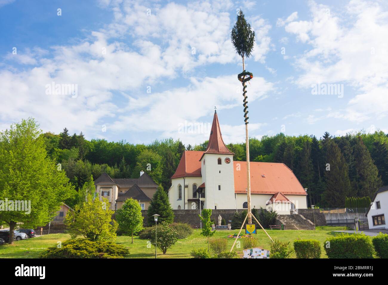 Altlengbach: chiesa Altlengbach, a Wienerwald, boschi di Vienna, Niederösterreich, bassa Austria, Austria Foto Stock