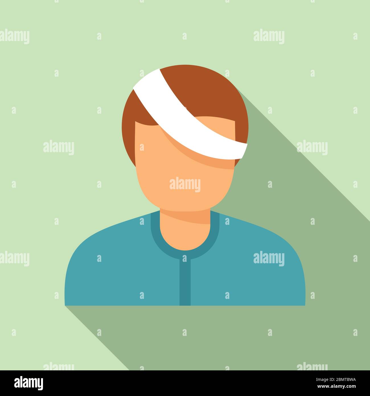 Icona lesioni oculari bambini. Illustrazione piatta dell'icona vettoriale di lesione dell'occhio del bambino per il disegno di fotoricettore Illustrazione Vettoriale