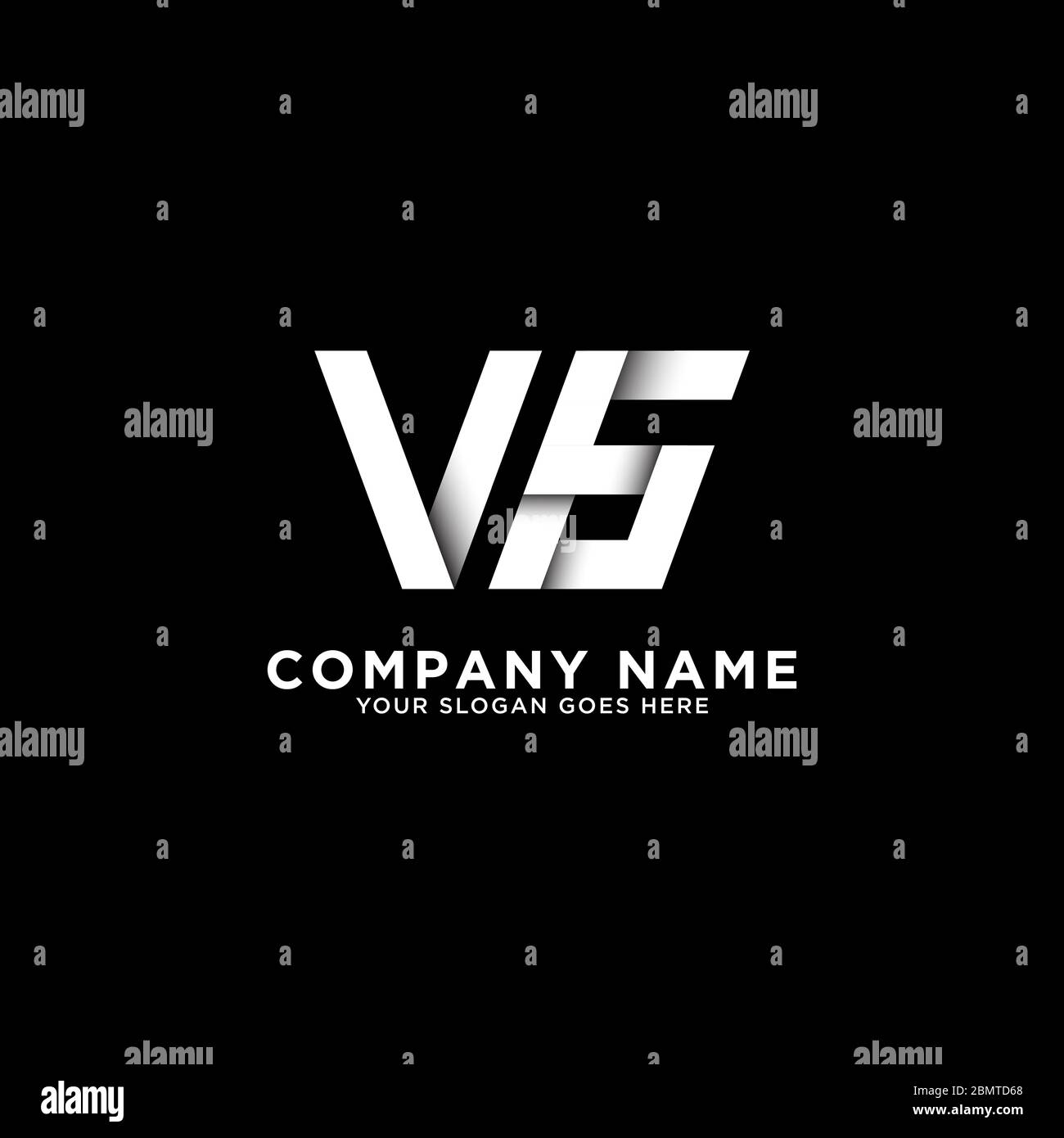 Design del logo VG letter, modello del logo pulito e intelligente, ispirazioni iniziali del logo Illustrazione Vettoriale