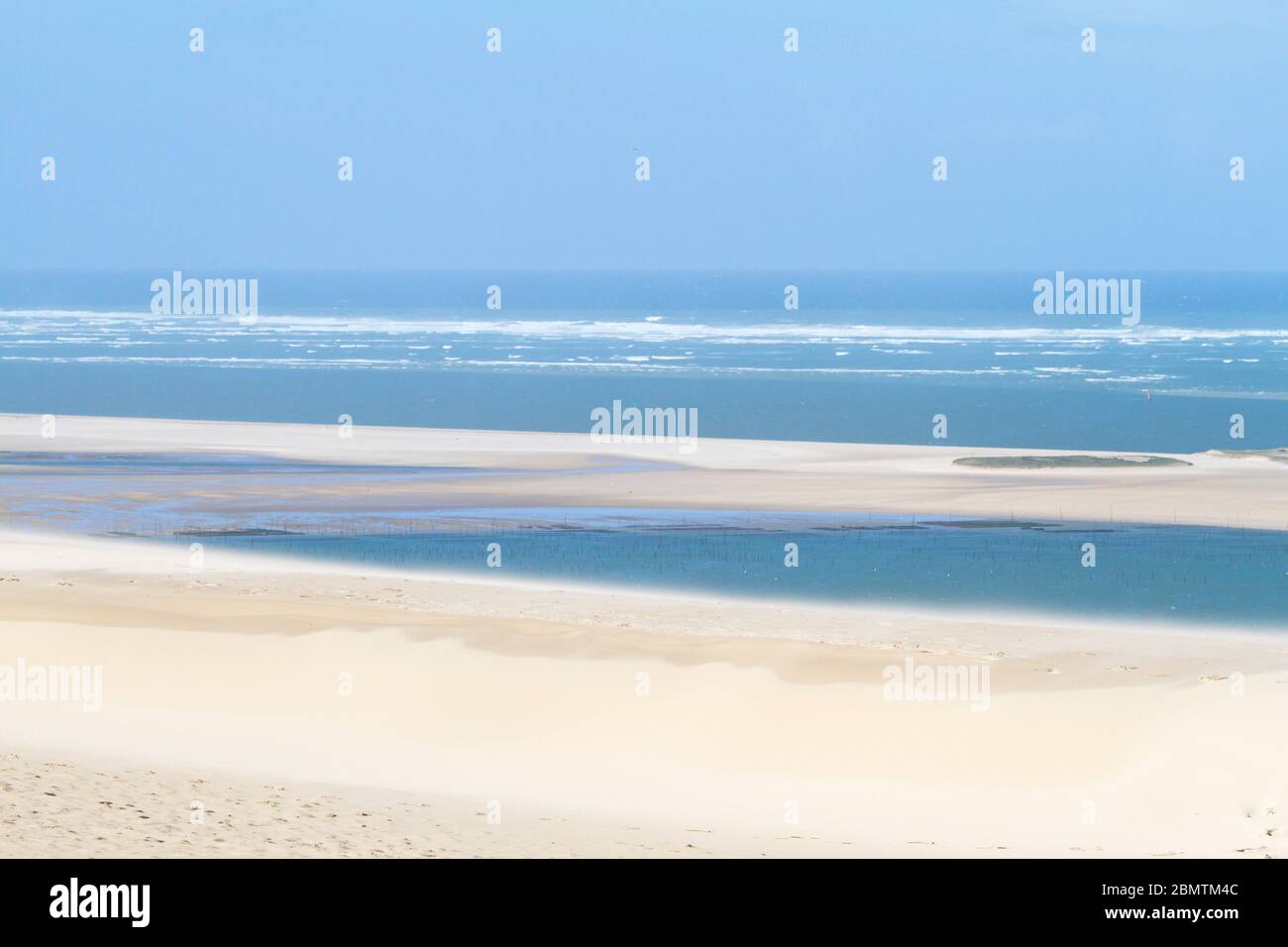 Pyla-sur-Mer, Landes/Francia; 27 marzo 2016. La Duna di Pilat è la duna di sabbia più alta d'Europa. Si trova a la teste-de-Buch, nel Ba Arcachon Foto Stock