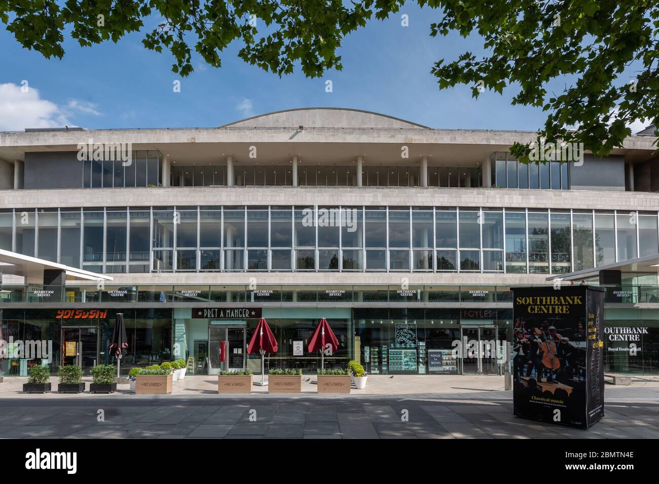 Il Royal Festival Hall di Londra, Regno Unito Foto Stock