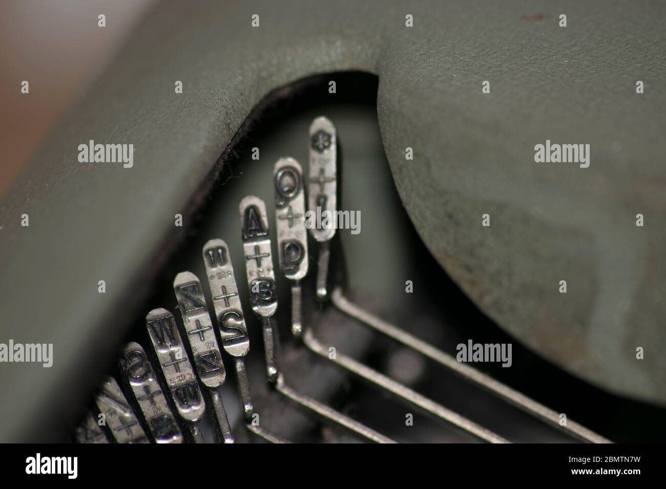 Timbri caratteri per macchine da scrivere Foto Stock
