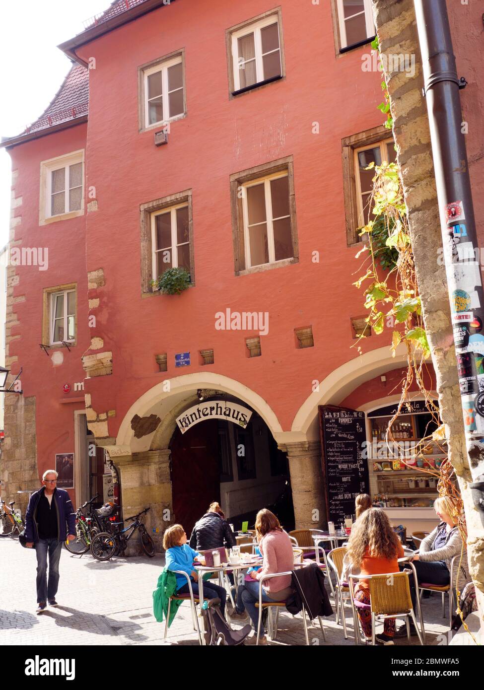 Regensburg, Altstadt, UNESCO Welterbe, Bayern, Deutschland Foto Stock