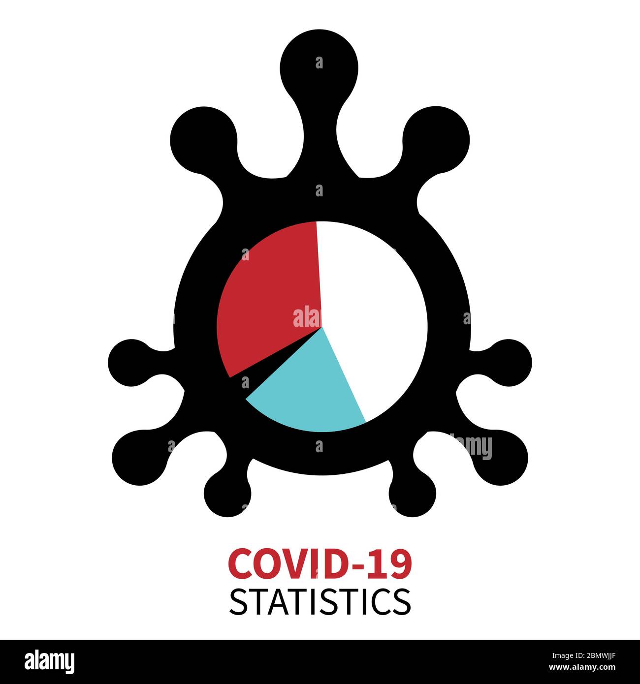 Epidemia di coronavirus (2019-nCoV). Malattia del virus Wuhan, infezioni, casi Covid-19 aggiornamento infografica e recupero malati. Concetto vettoriale di respirazione Illustrazione Vettoriale