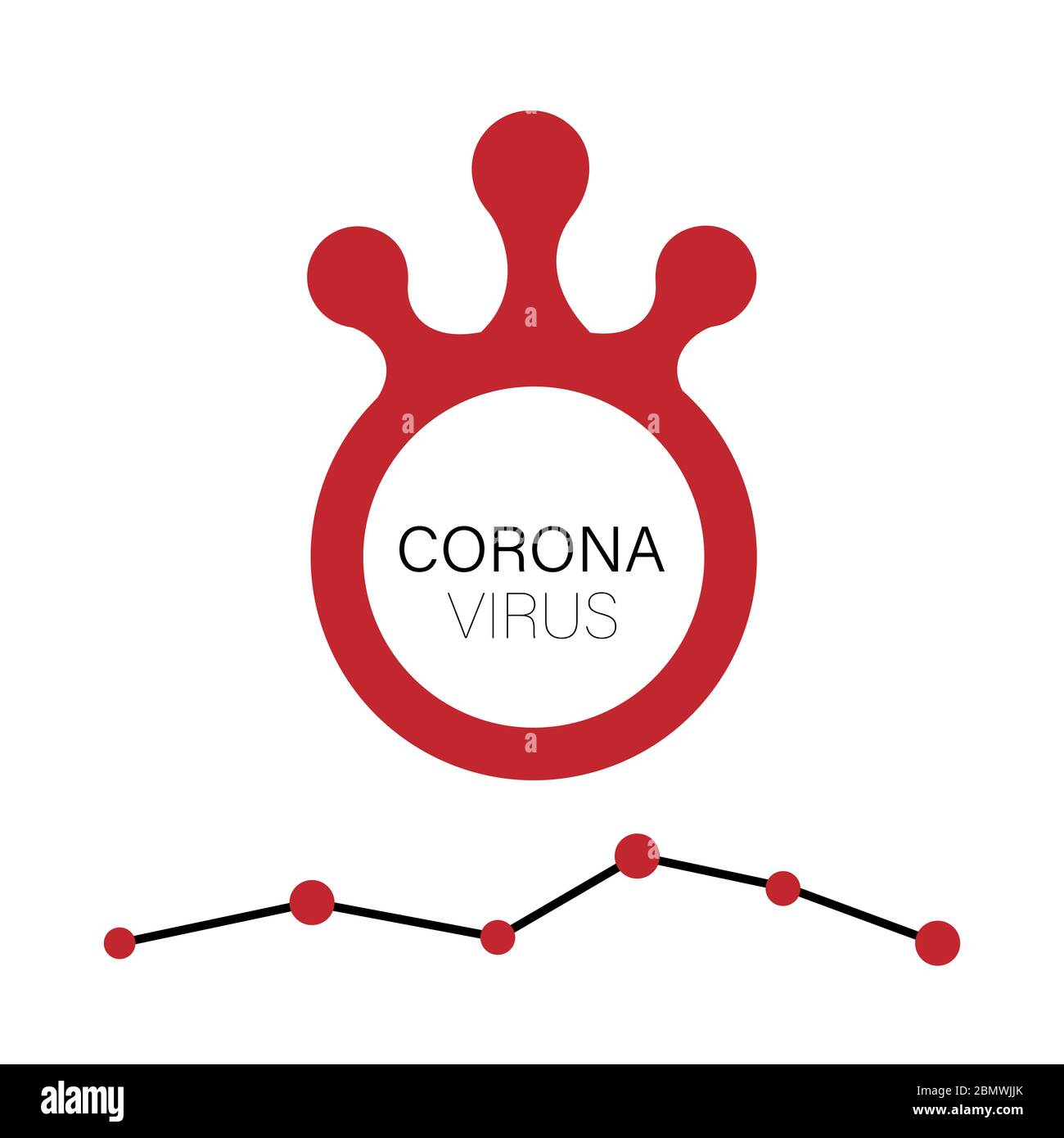 Epidemia di coronavirus (2019-nCoV). Malattia del virus Wuhan, infezioni, casi Covid-19 aggiornamento infografica e recupero malati. Concetto vettoriale di respirazione Illustrazione Vettoriale