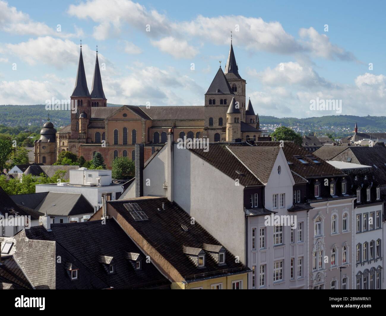 Blick auf Dom, Treviri, UNESCO Welterbe, Rheinland-Pfalz, Deutschland Foto Stock