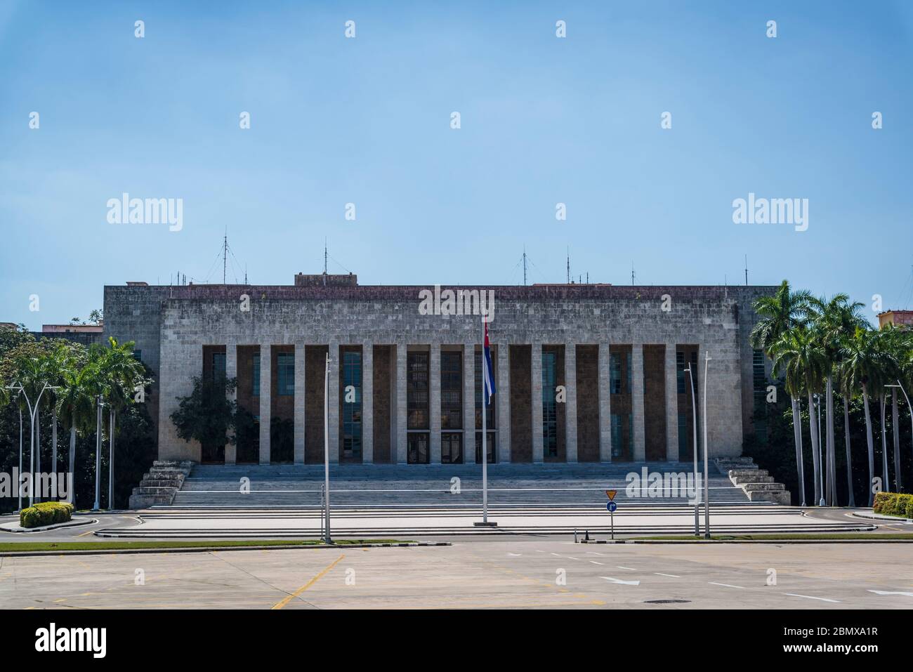 Palazzo della Rivoluzione, sede del governo cubano e del Partito Comunista, distretto di Vedado, l'Avana, Cuba Foto Stock