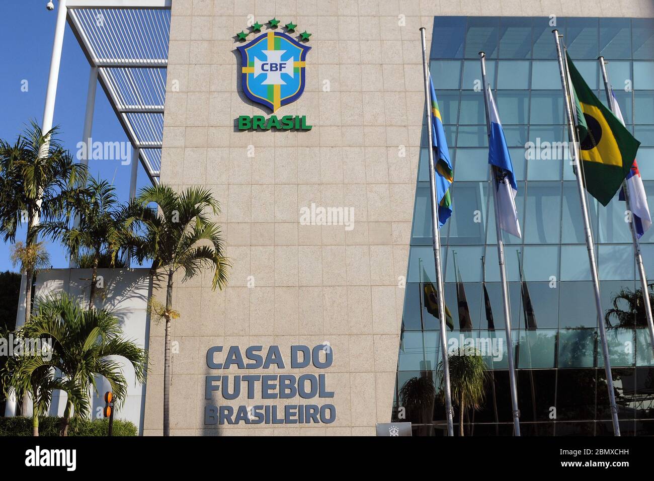 Rio de Janeiro (RJ), 11/05/2020 - CBF-Rio - sede da CBF. A Confederação Brasileira de Futebol é a entidade máxima do futebol no Brasil. Fundada em 8 d Foto Stock