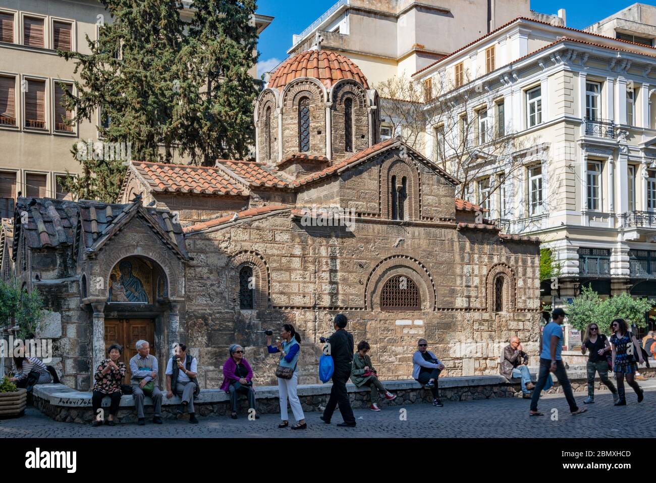 La Chiesa di Panagia Kapnikarea ad Atene, Grecia Foto Stock