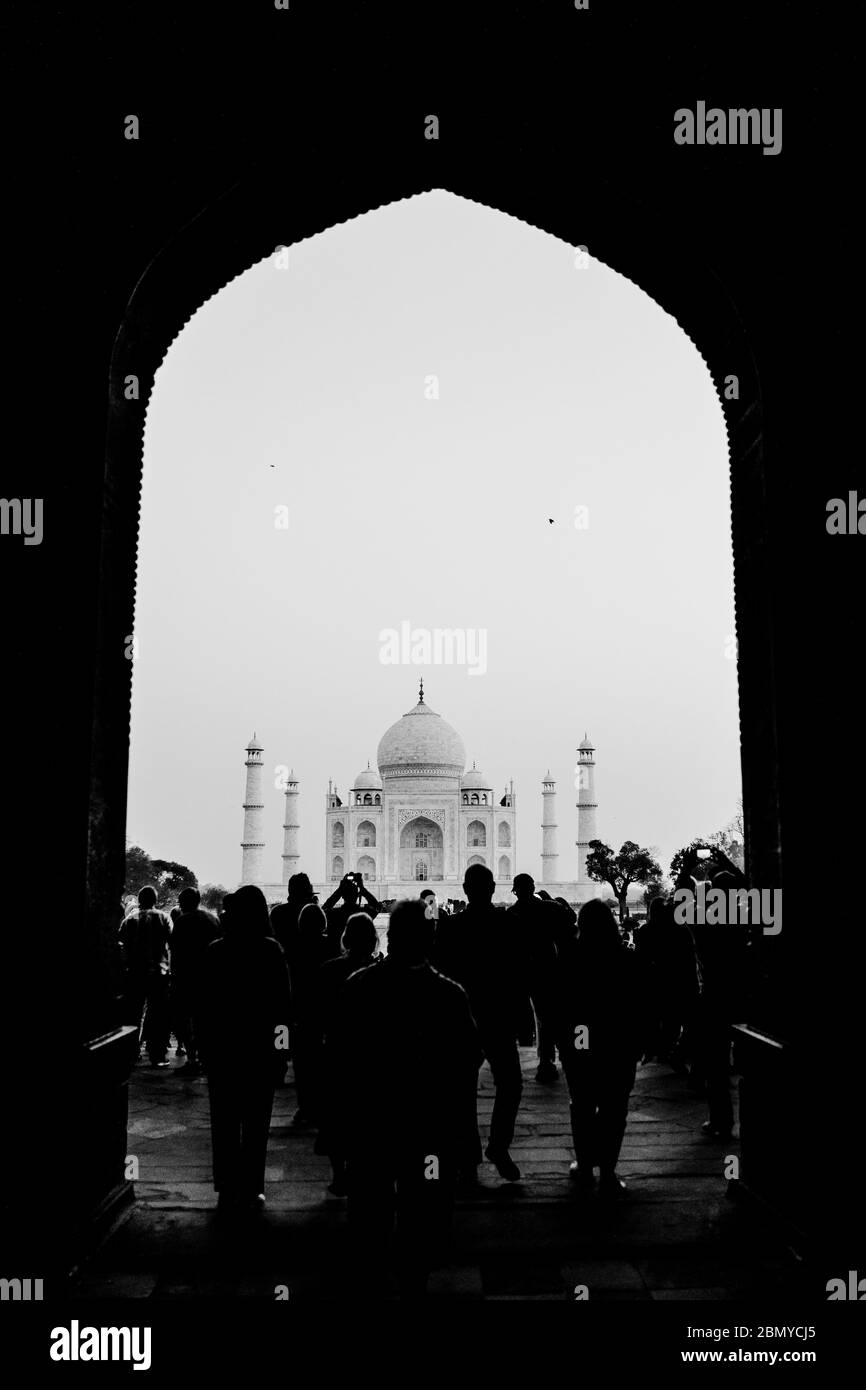 Taj Mahal di Agra, India Foto Stock