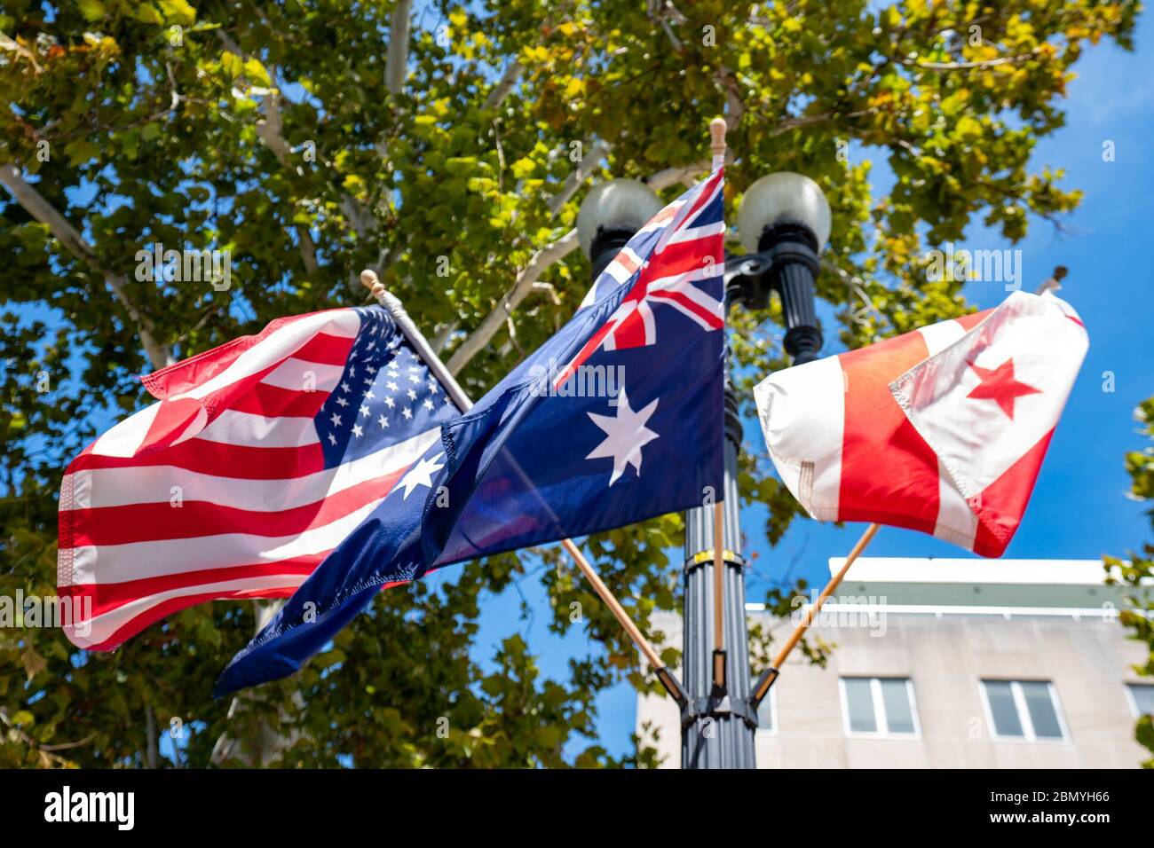Il Segretario Pompeo e il Vice Presidente della Penza ospitano una pranzo di Stato in onore del primo Ministro australiano Morrison il Segretario di Stato statunitense Michael R. Pompeo e il Vice Presidente Mike Pence ospitano una pranzo di Stato in onore del primo Ministro australiano Scott Morrison e della Sig.ra Morrison, Al Dipartimento di Stato degli Stati Uniti di Washington, D.C., il 20 settembre 2019. Foto Stock