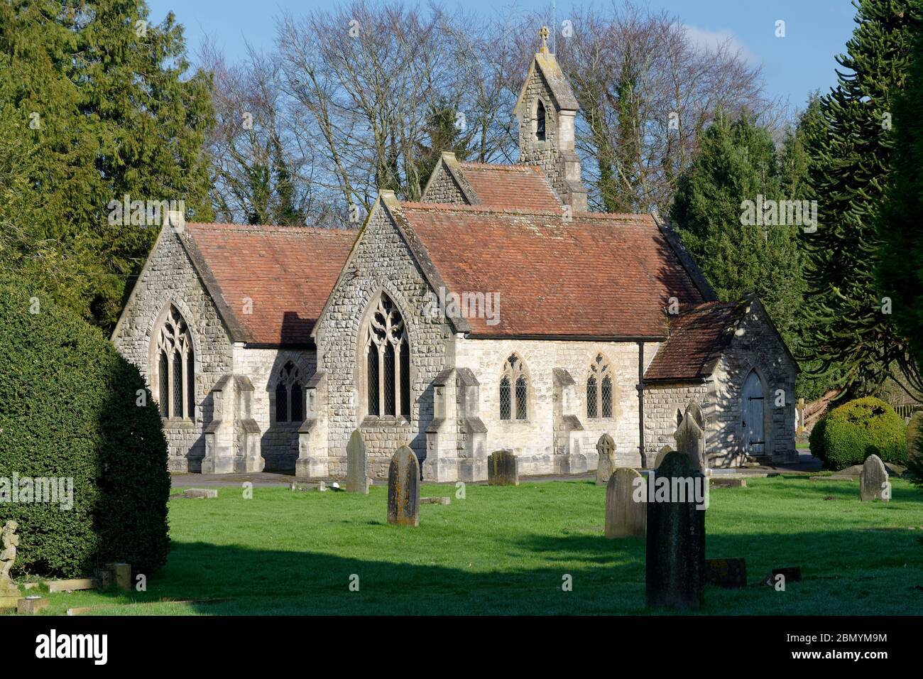 Devizes Cemetery & Victorian Chapel, Wiltshire, Regno Unito Foto Stock