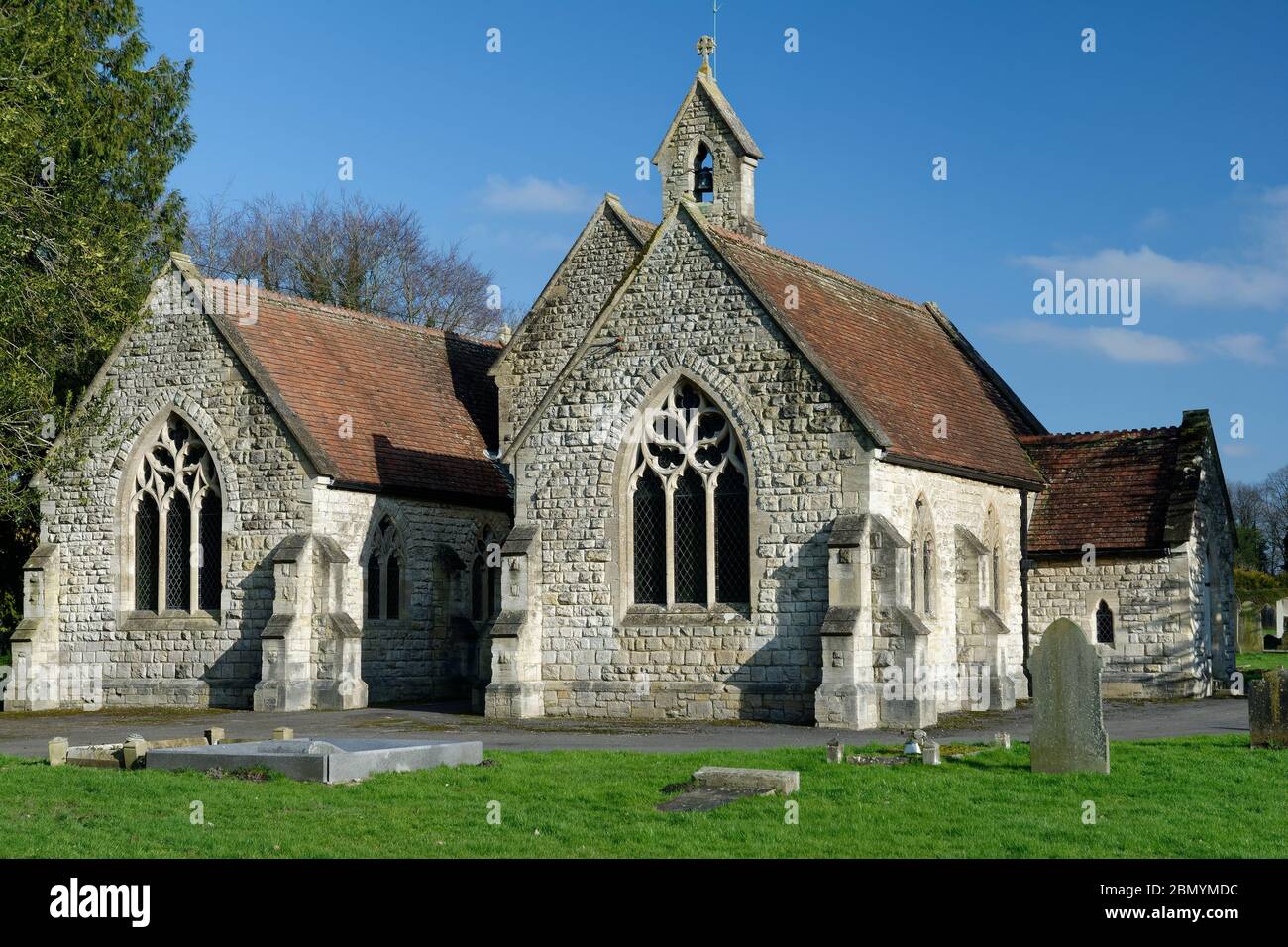 Devizes Cemetery & Victorian Chapel, Wiltshire, Regno Unito Foto Stock