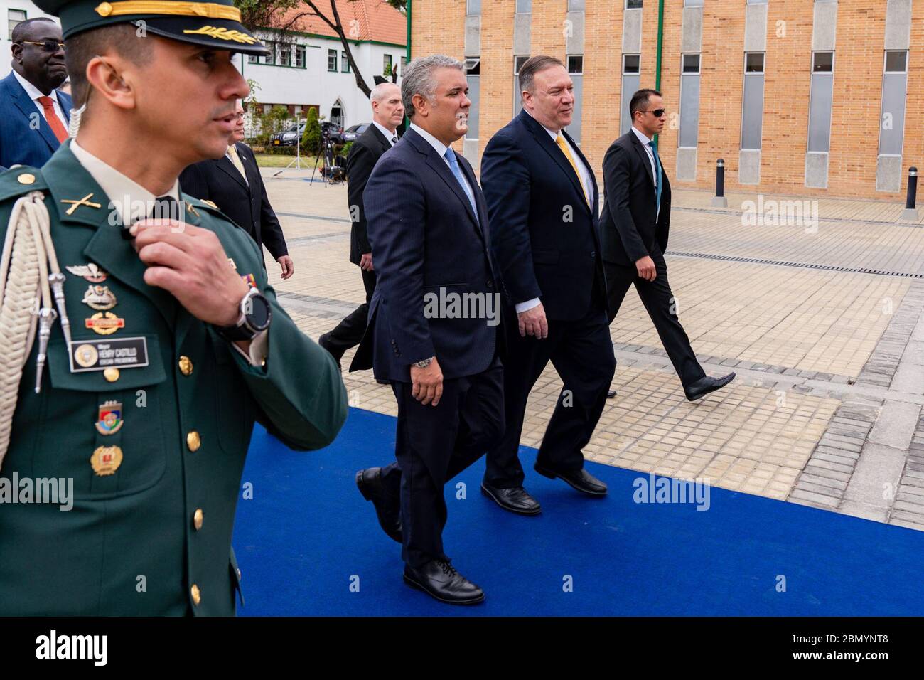 Il 20 gennaio 2020, il Segretario di Stato americano Mike Pompeo ha partecipato al Ministeriale antiterrorismo a Bogotá, Colombia, discutendo gli sforzi globali contro il terrorismo e rafforzando le partnership internazionali nella lotta contro il terrorismo. Foto Stock