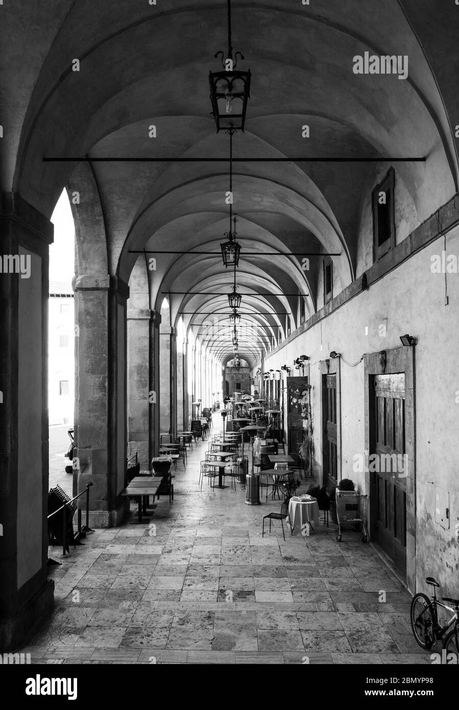 Arezzo - la città etrusca e rinascimentale della Toscana. Qui il centro storico. Foto Stock