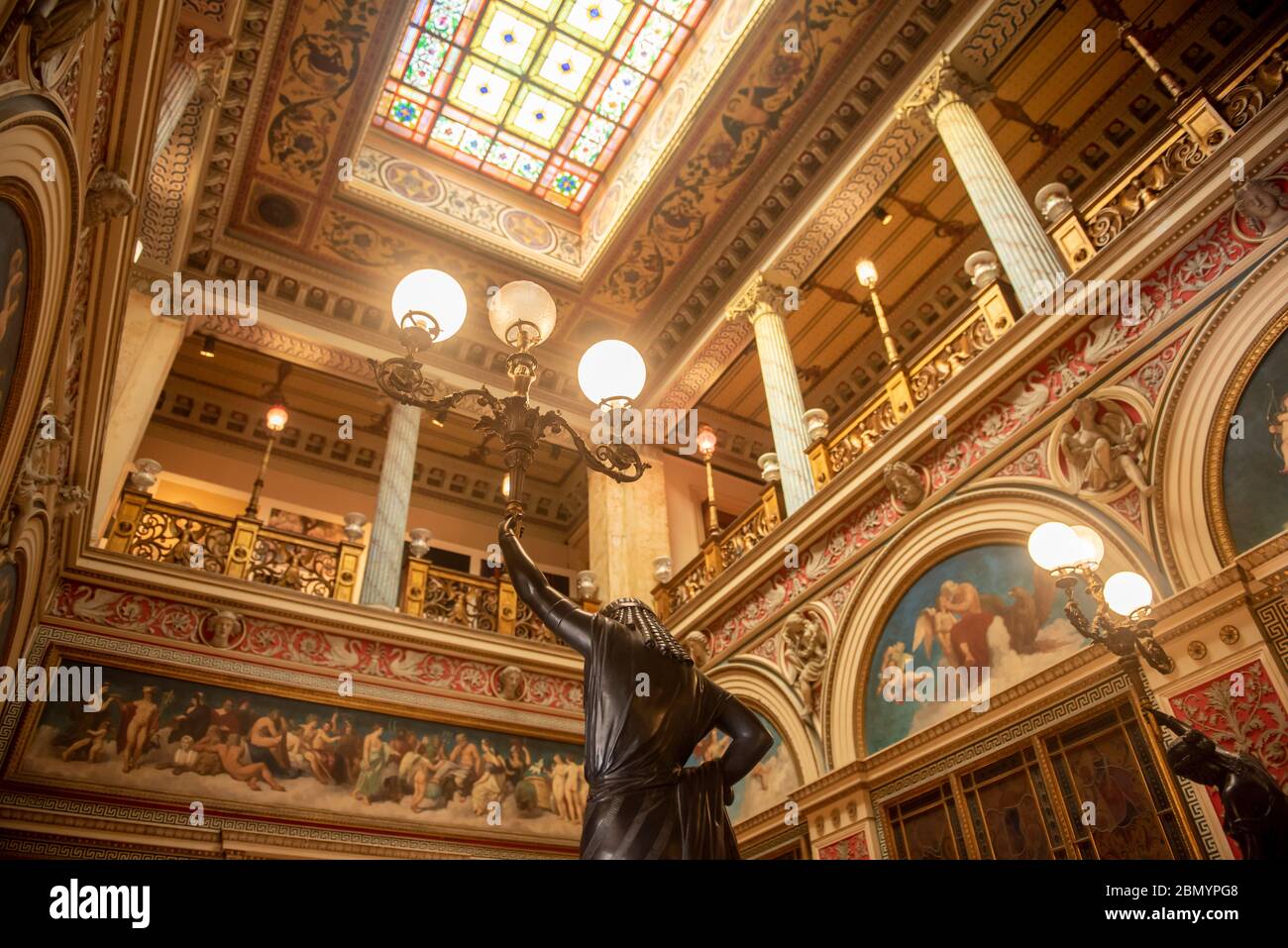 Catete Palace. Rio de Janeiro, Brasile. Museu da Republica, dedicato alla storia della repubblica Brasiliana. Foto Stock