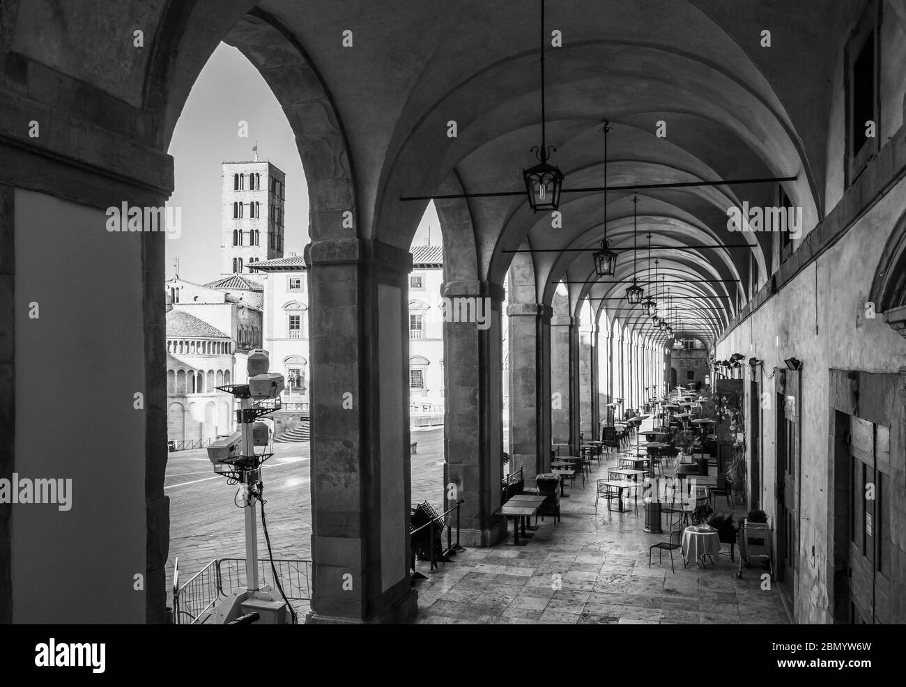Arezzo - la città etrusca e rinascimentale della Toscana. Qui il centro storico. Foto Stock