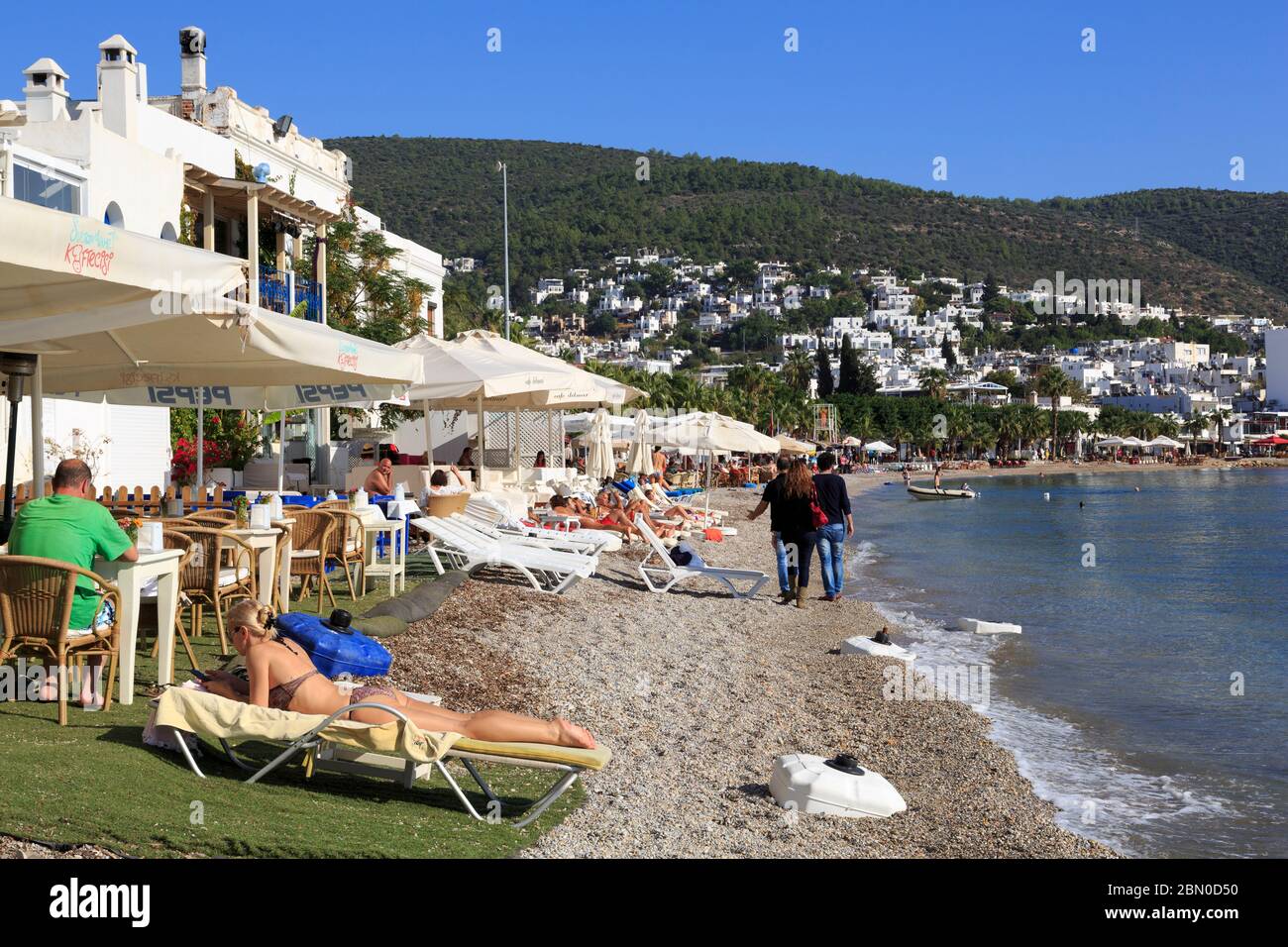 Bodrum Waterfront, Turchia, Mediterraneo Foto Stock