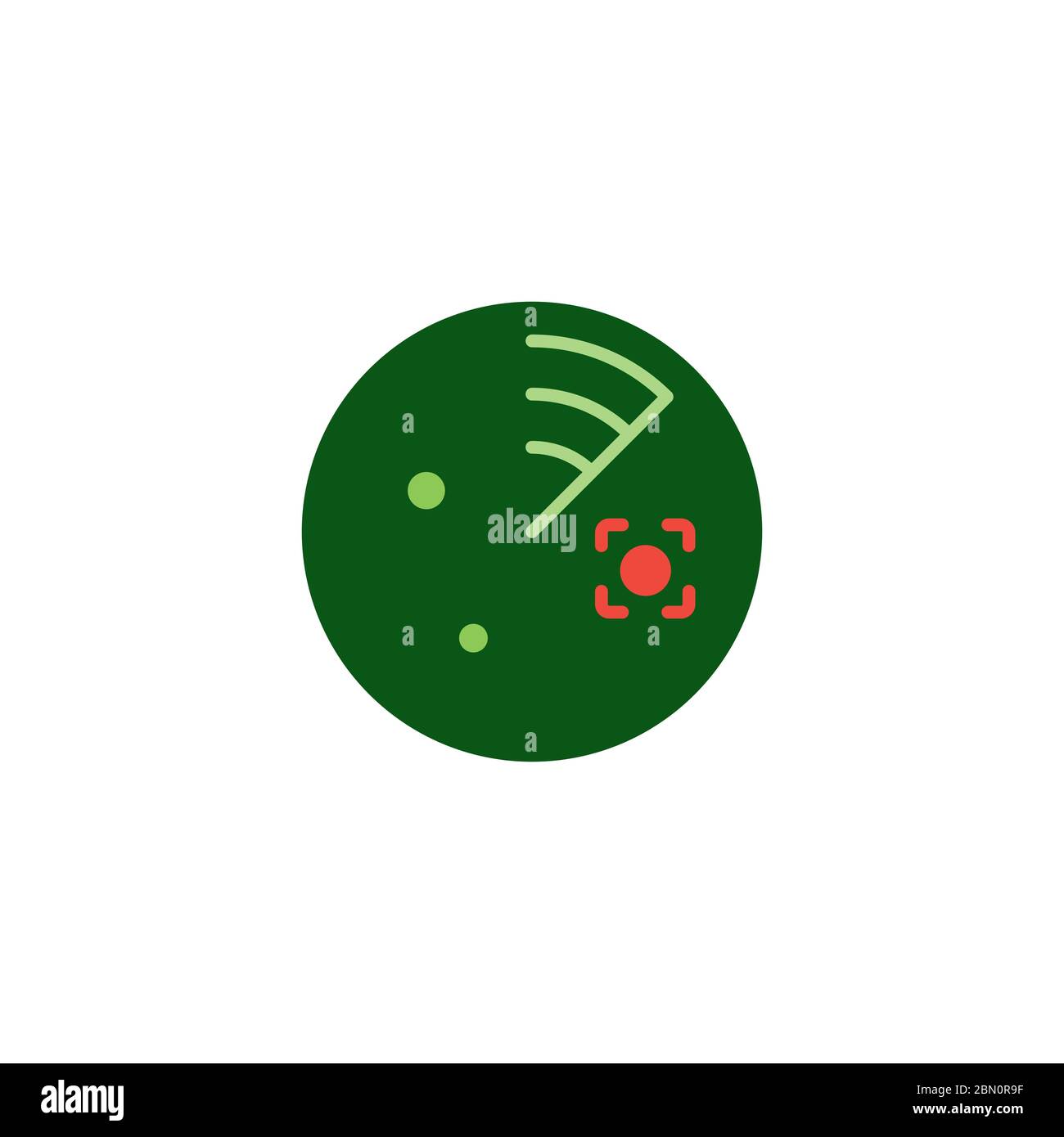 Protezione del simbolo dell'icona del vettore dello scanner antivirus isolata su sfondo bianco Illustrazione Vettoriale