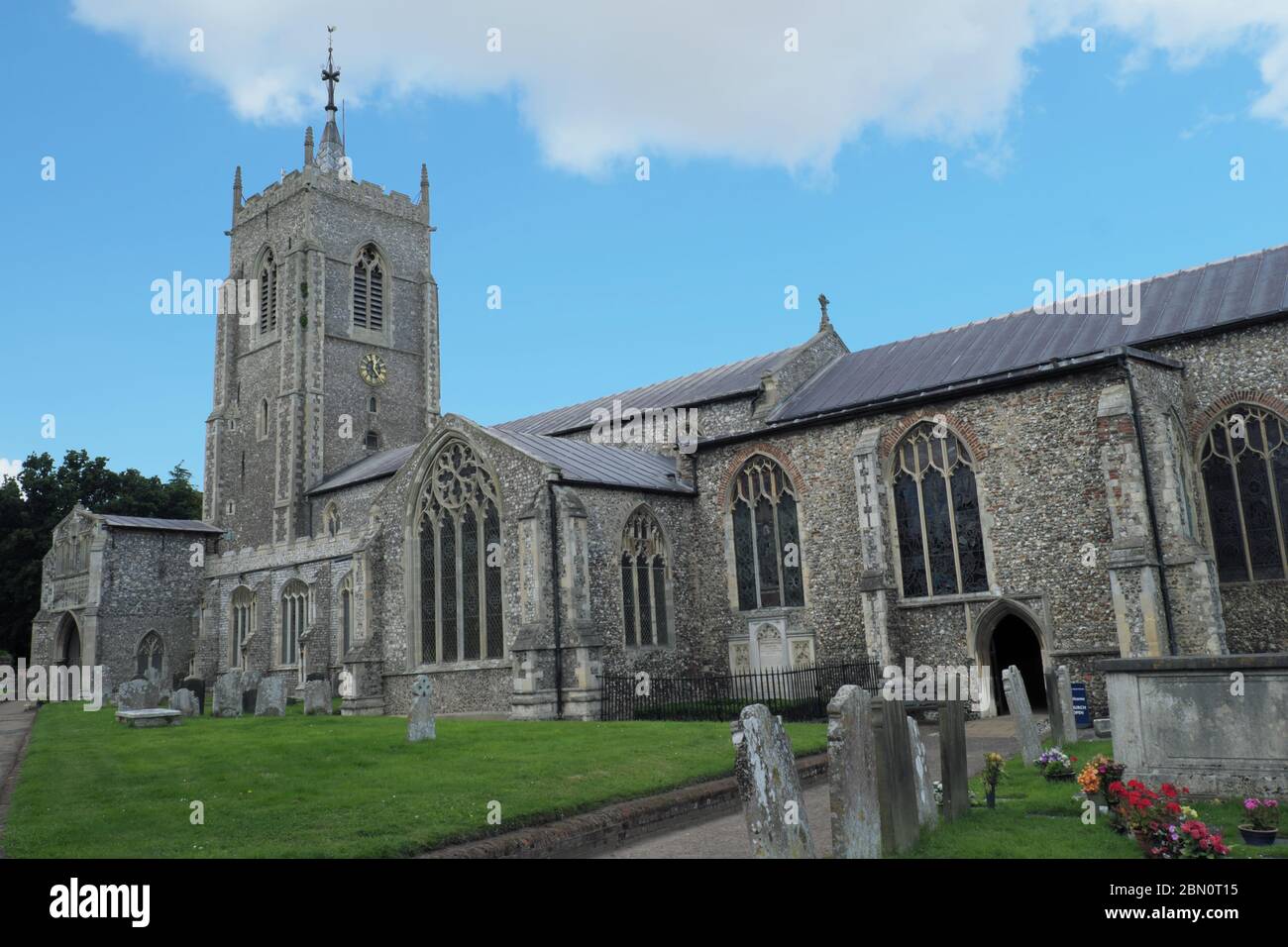 Chiesa di San Michele e di tutti gli Angeli, Aylsham. Norfolk Inghilterra Regno Unito Foto Stock