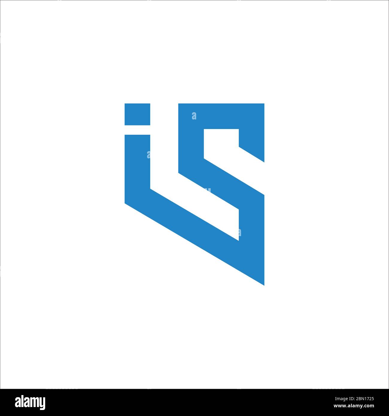 La lettera iniziale è il logo o il modello di disegno vettoriale del logo si Illustrazione Vettoriale