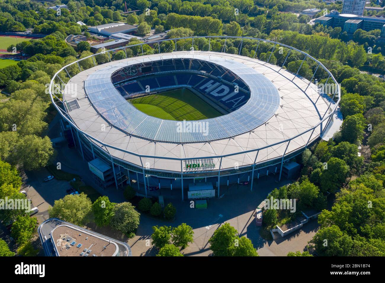 Stadio di Calcio Hannover, HDI Arena, utilizzata dal club Hannover 96,  Hannover, Germania Foto stock - Alamy
