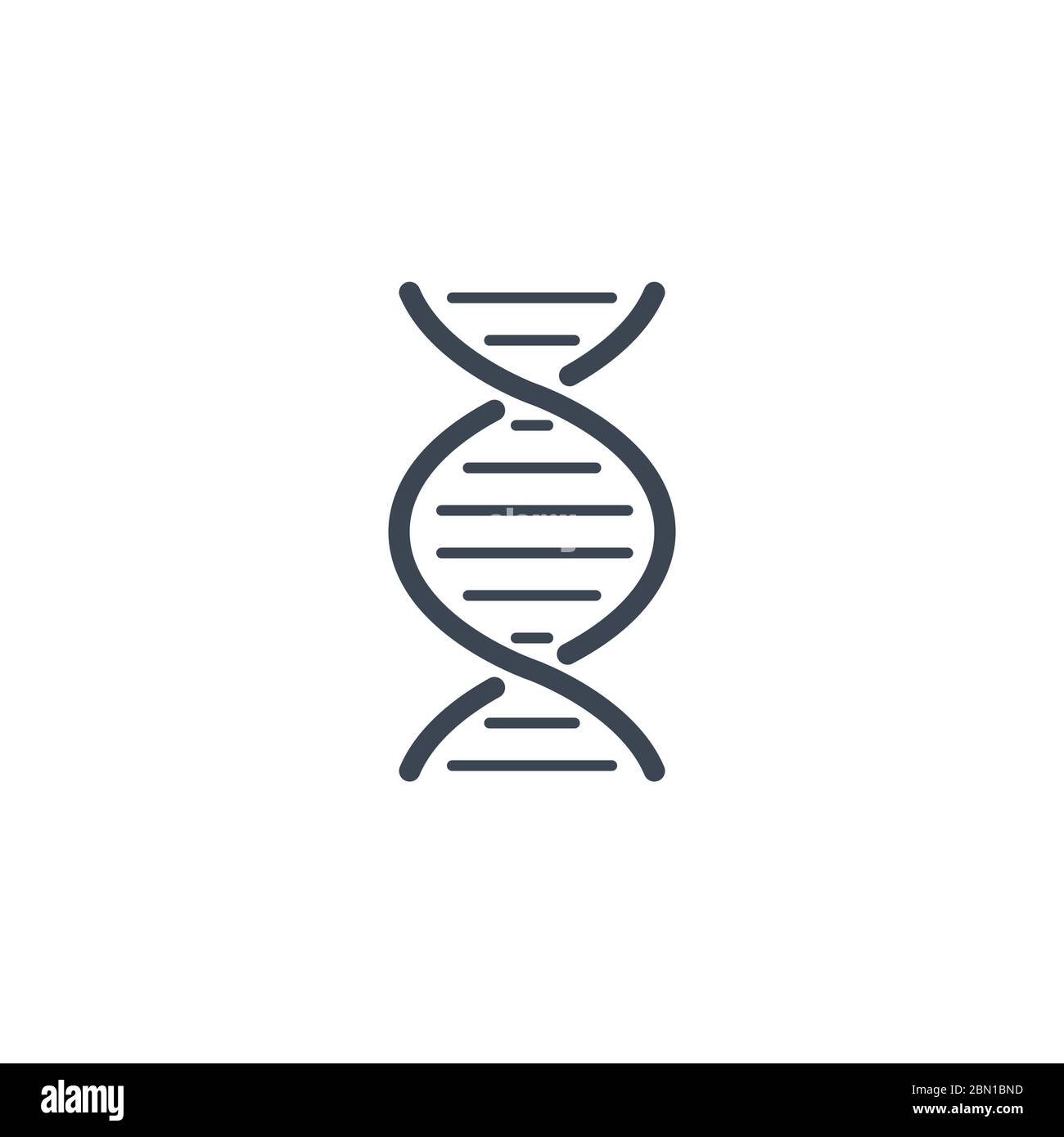 Icona glifo vettoriale correlato al DNA. Illustrazione Vettoriale