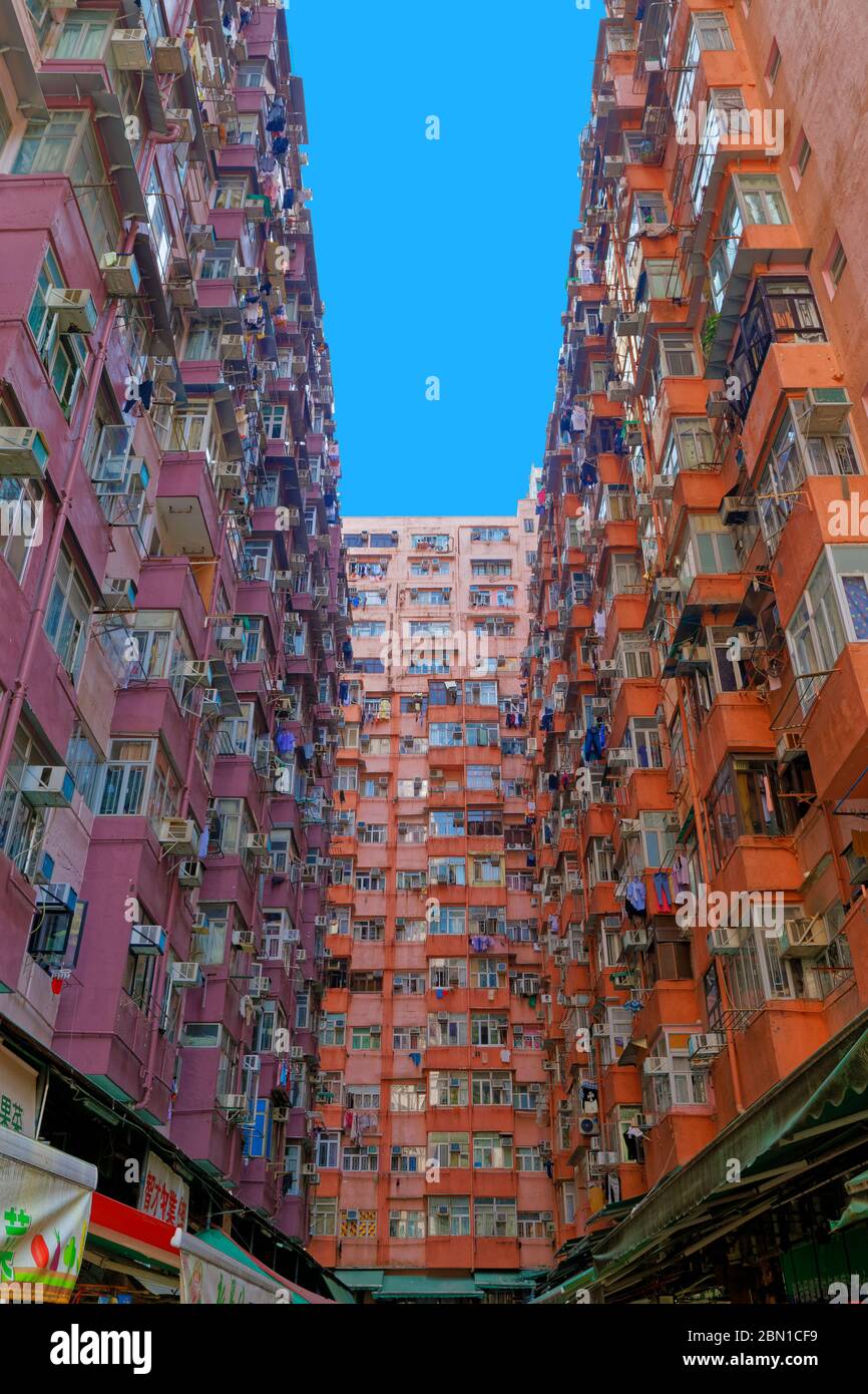 Carry Bay 'Monster Building' Hong Kong Foto Stock