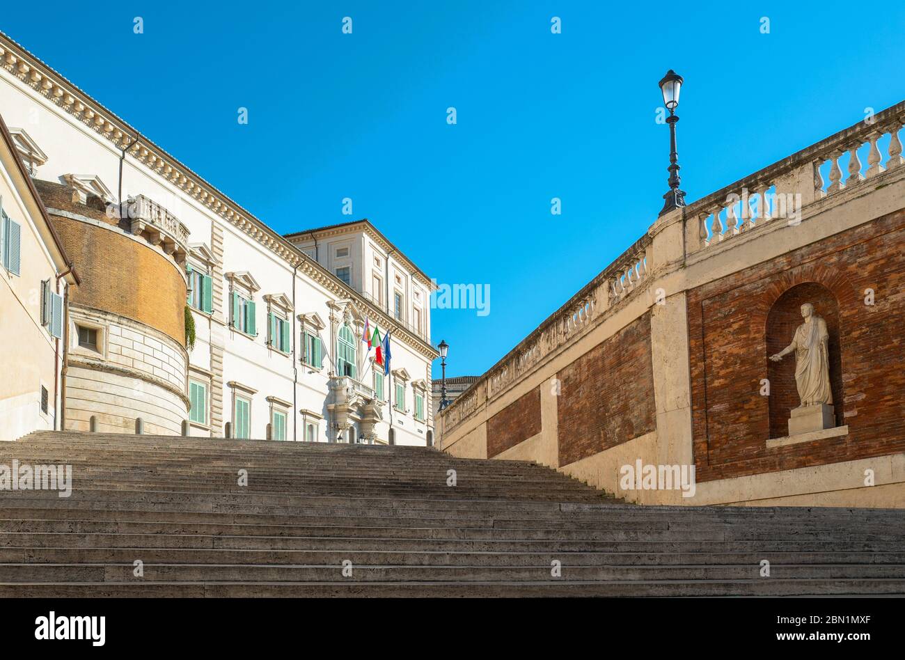 Italia, Roma, accanto al palazzo Quirinale sede della presidenza della Repubblica Foto Stock
