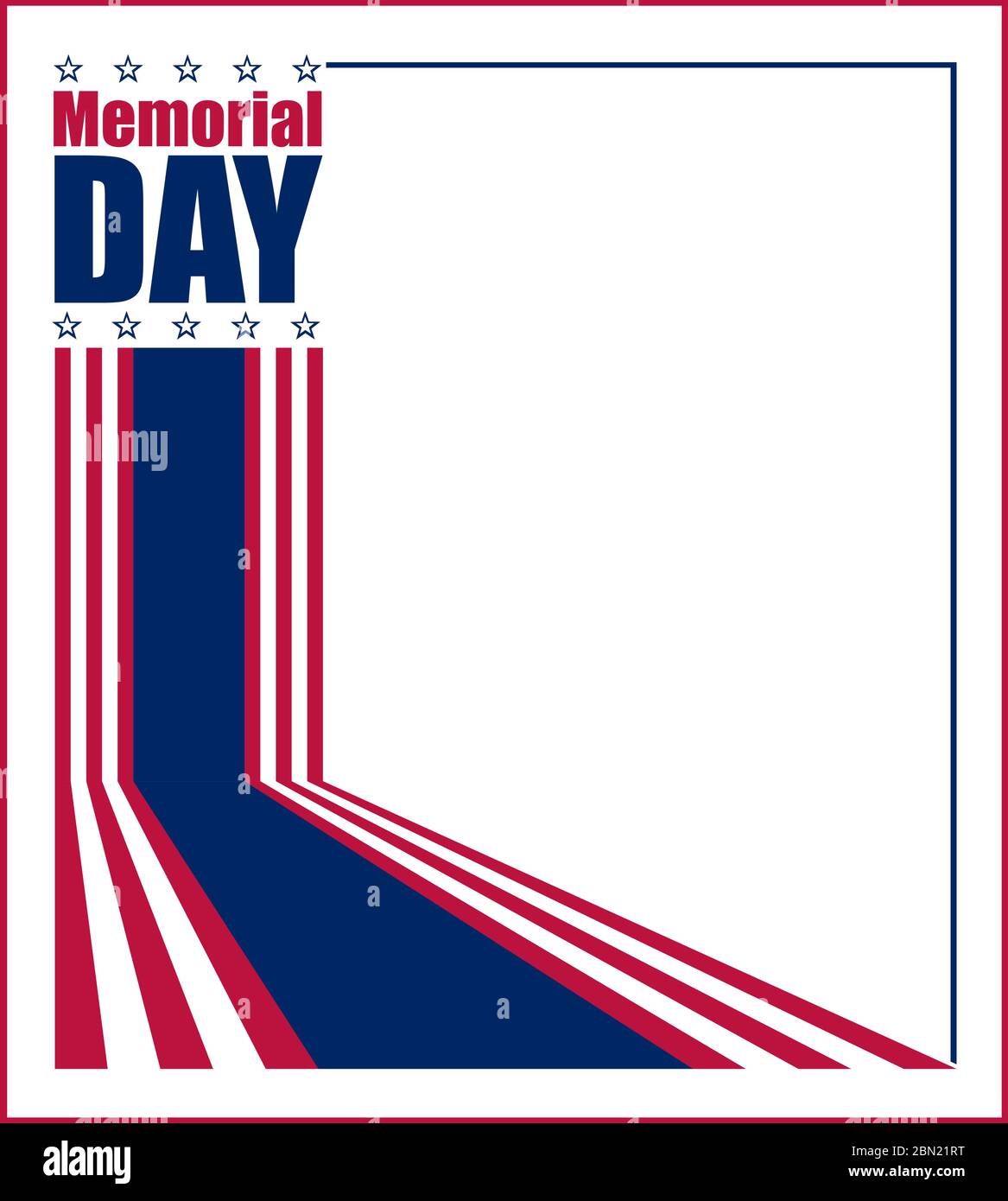 Illustrazione vettoriale per la celebrazione del Memorial Day (giorno commemorativo) degli Stati Uniti Illustrazione Vettoriale