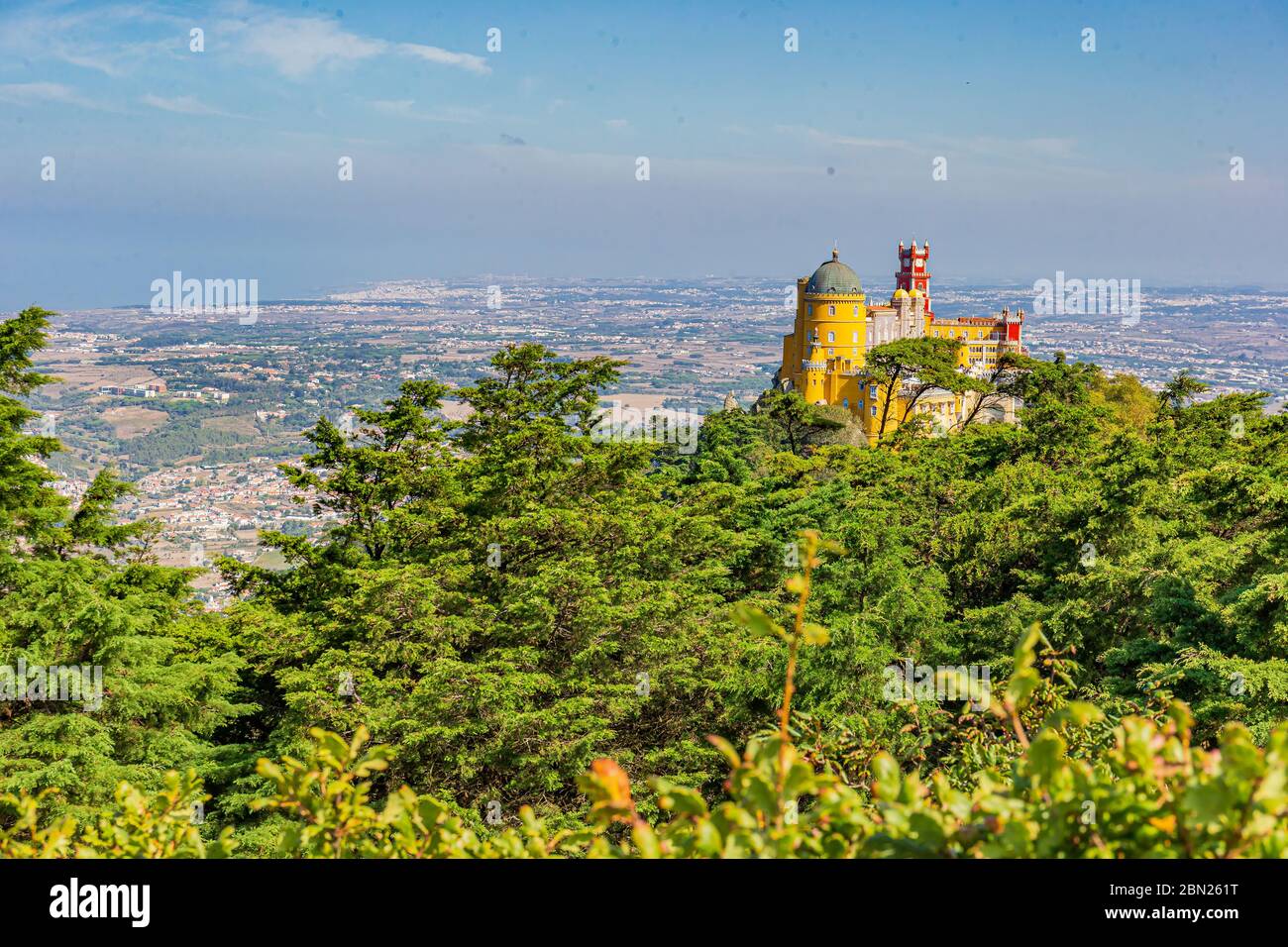 Pena il Palazzo Nazionale di Sintra, Portogallo Foto Stock