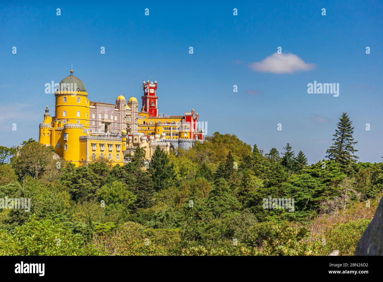 Pena il Palazzo Nazionale di Sintra, Portogallo Foto Stock