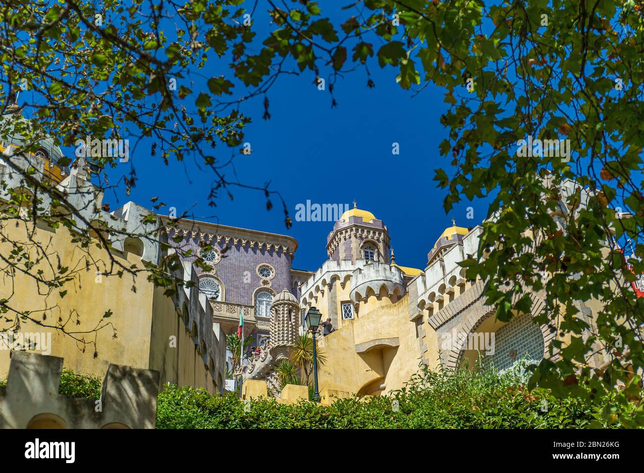 Pena il Palazzo Nazionale di Sintra, Portogallo Foto Stock