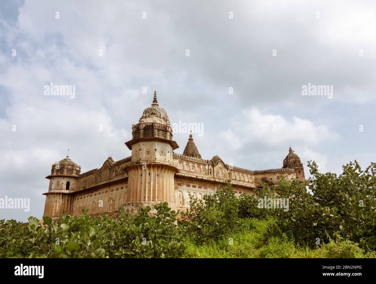 Orchha, Madhya Pradesh, India : Tempio Lakshmi Narayan del XVII secolo. Foto Stock