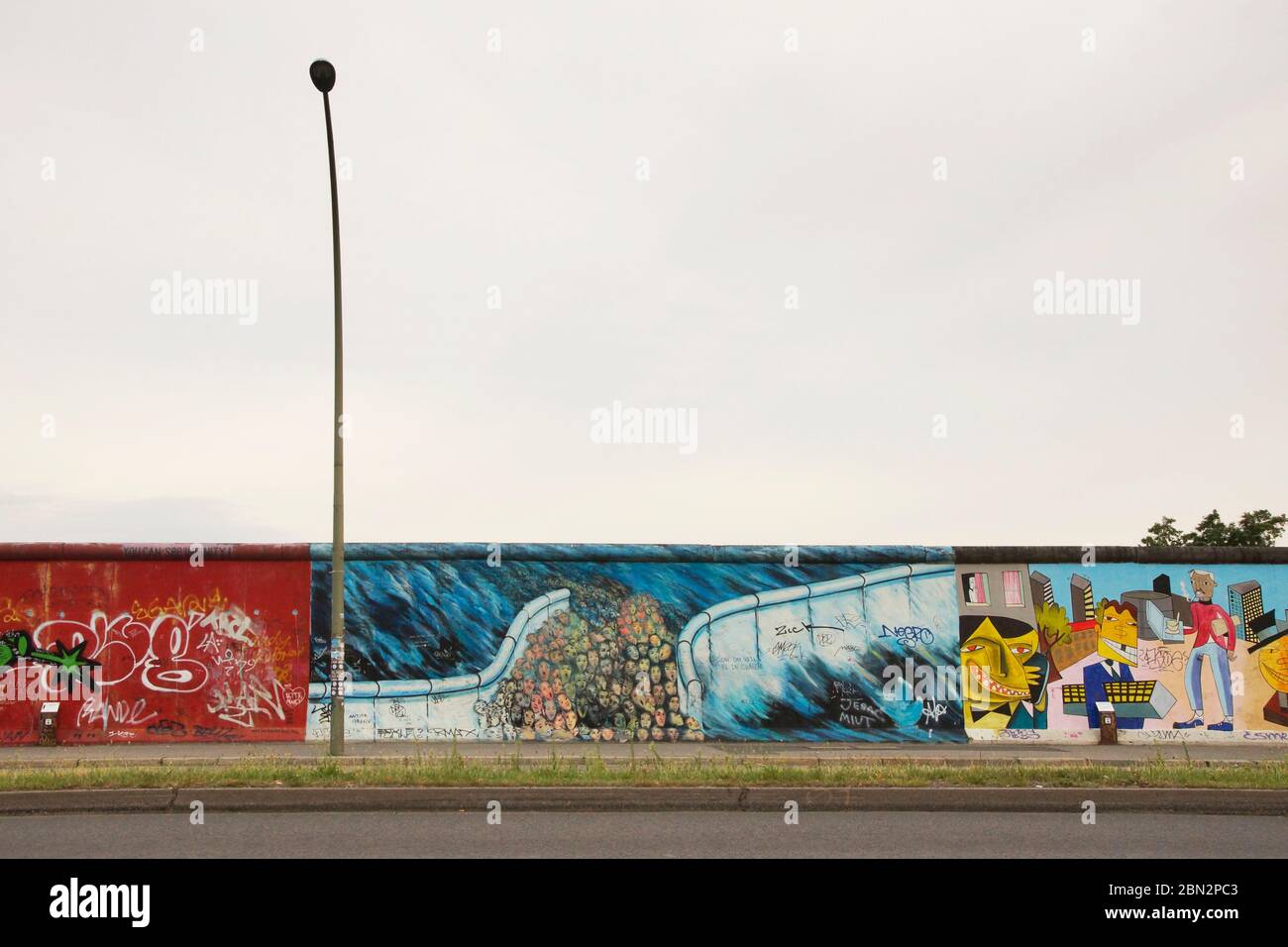Berliner Mauer / East Side Gallery / Berlino Foto Stock