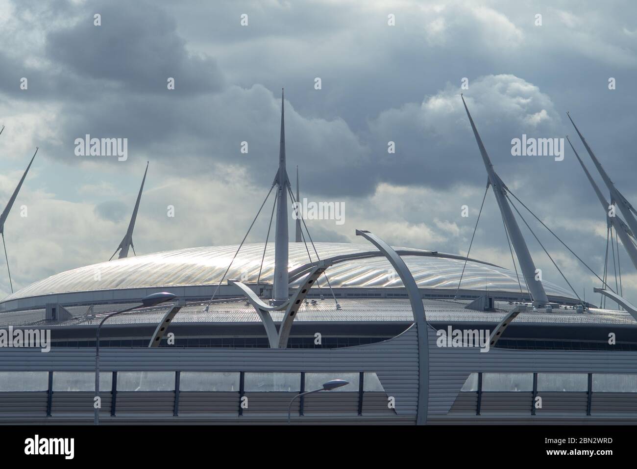 29 Aprile 2018, San Pietroburgo, Russia. Stadio Krestovsky, conosciuto come Gazprom Arena a San Pietroburgo. Foto Stock