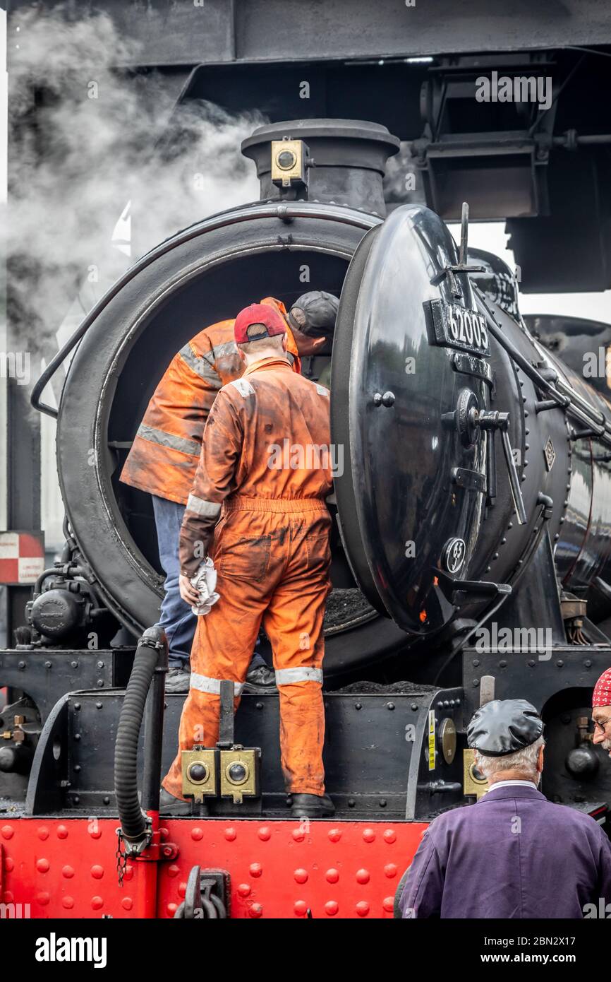 BR 'K1' 2-6-0 No. 62005, Grumont sulla North Yorkshire Moors Railway durante il loro gala a vapore d'autunno Foto Stock