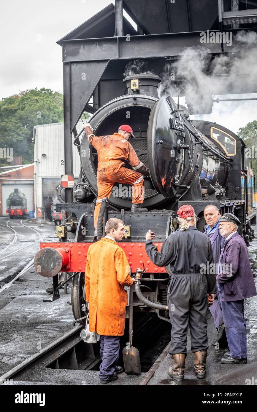 BR 'K1' 2-6-0 No. 62005, Grumont sulla North Yorkshire Moors Railway durante il loro gala a vapore d'autunno Foto Stock