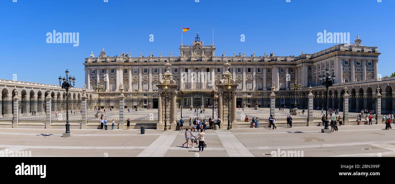 Il Palazzo Reale di Madrid in Spagna Foto Stock